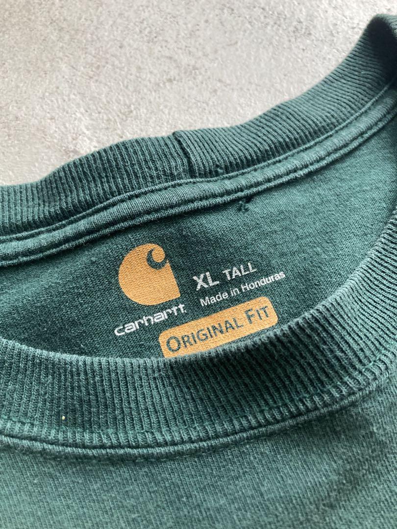 00s Carhartt ロンT フェード ボロ 短丈 グランジ vintage
