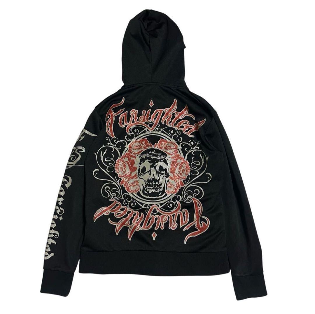 00s japanese label Y2K skull hoodie lgb