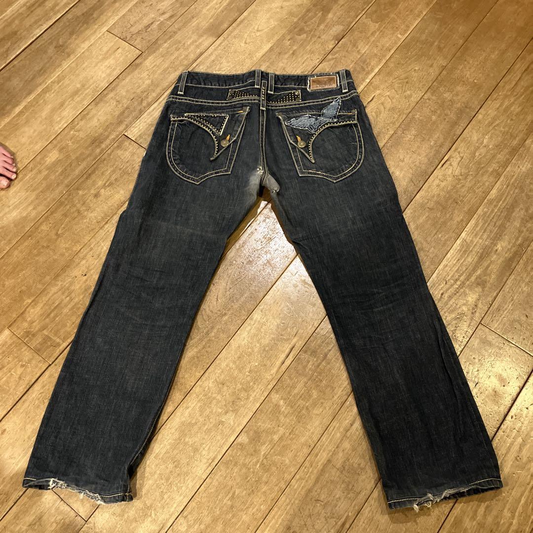 ROBIN'S JEAN ダークブルー ストレートジーンズ