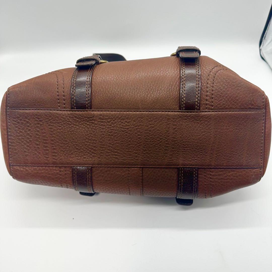 バッグ COACH vintage brown leather handbag y2k