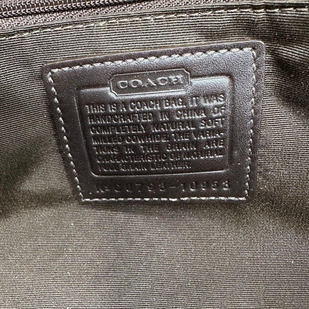 バッグ COACH vintage brown leather handbag y2k