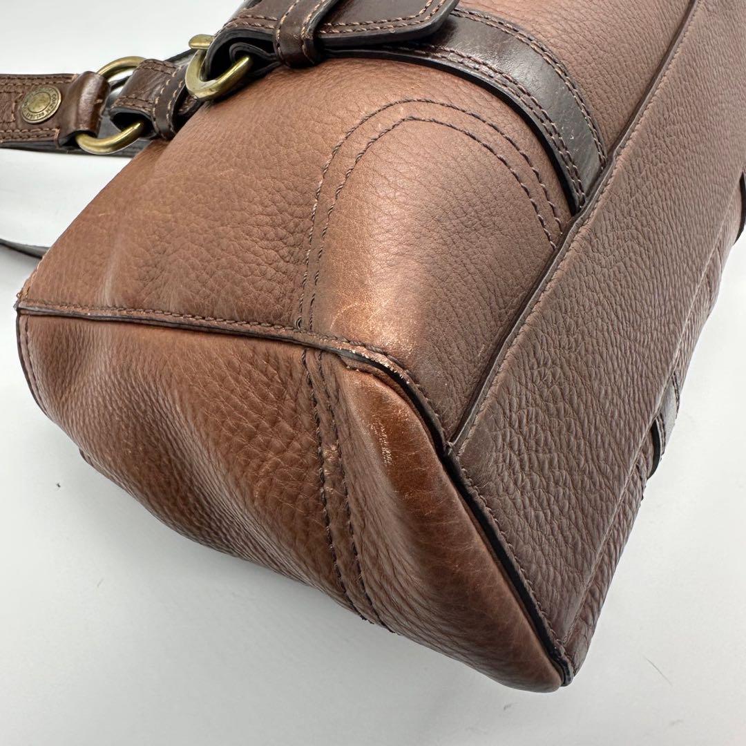 バッグ COACH vintage brown leather handbag y2k