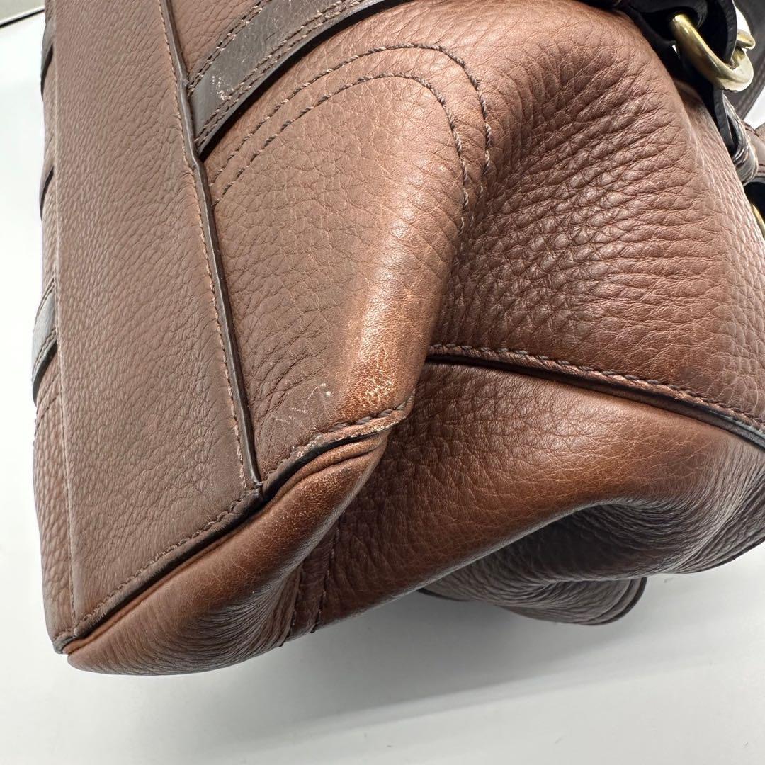 バッグ COACH vintage brown leather handbag y2k