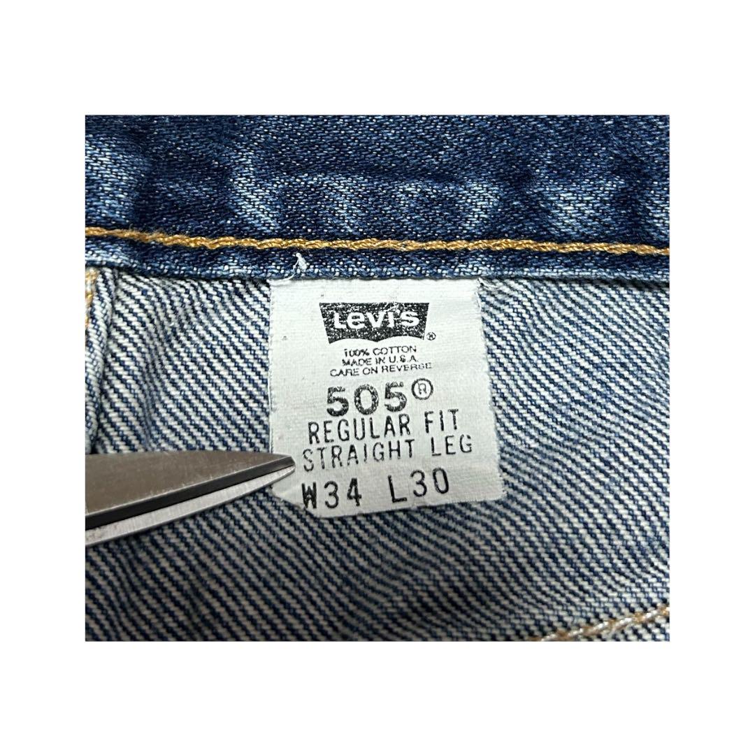 00s Levis 505 デニムパンツ　ブルー　USA製　34×30表記