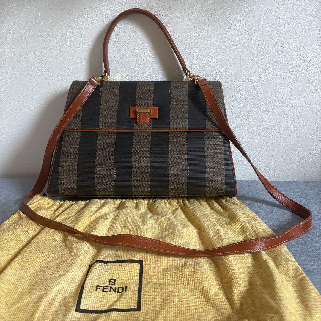 FENDI ペカン柄　ハンドバッグ　ショルダーバッグ