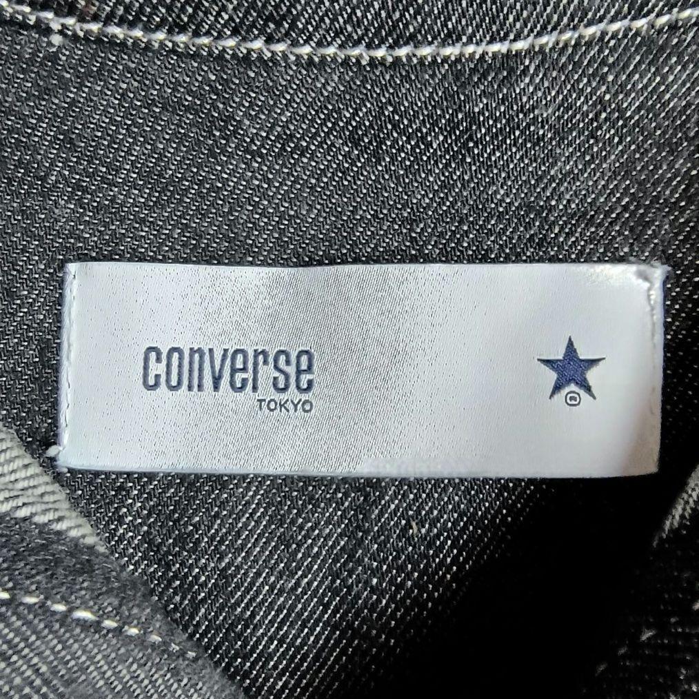 【極美品】2022AW CONVERSE TOKYO デニムワンピース 黒