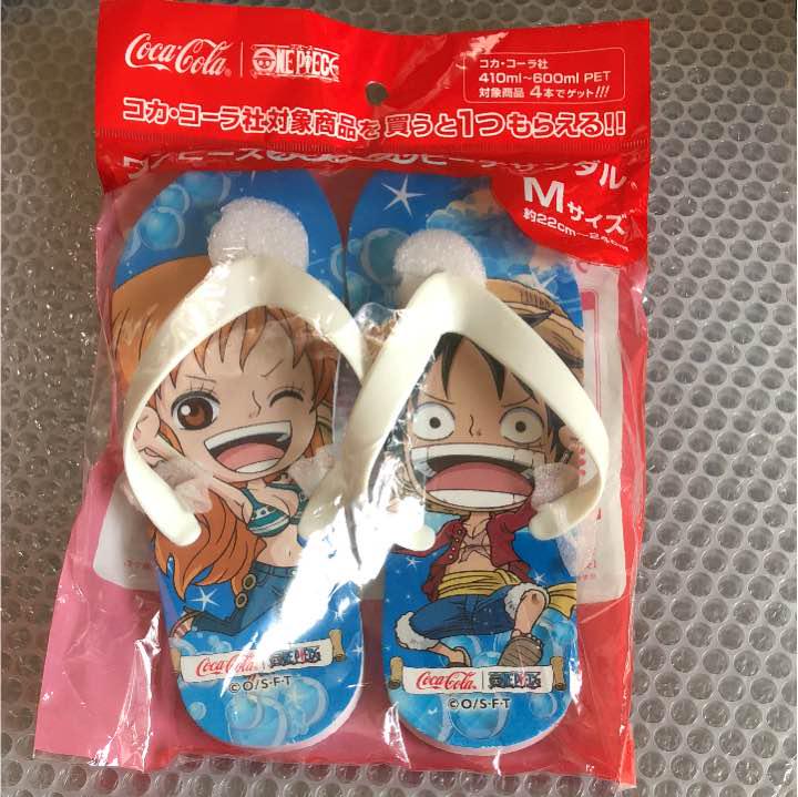 コカコーラ ワンピースビーチサンダルm メルカリ