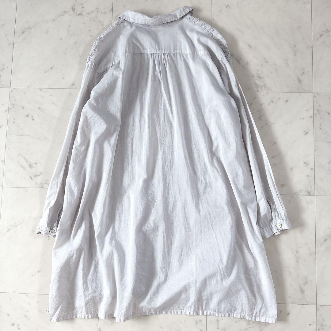 専用 極美品 プランテーション 製品染め ロングシャツワンピース