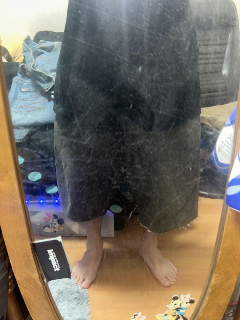サウスポール ハーフパンツ ブラックデニム 3XL 46inch bboy