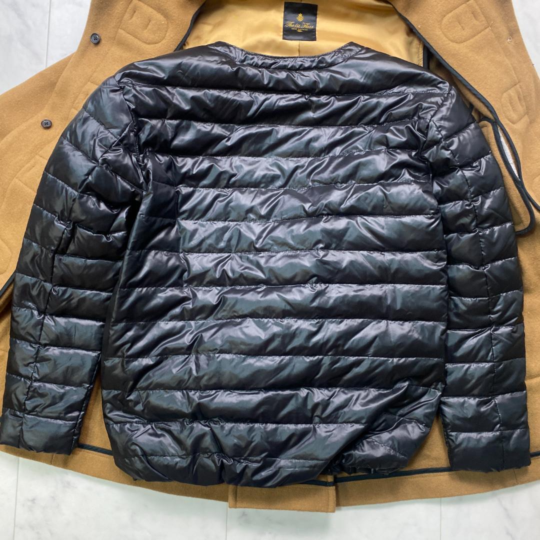 新品 ナノユニバース 西川インナーダウン付 ダッフルコート キャメル