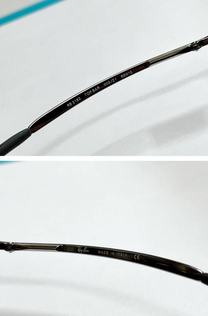 レイバン RB3183 TOPBAR 003/21 63■15 サングラス 中古 レイバン RB3183 TOPBAR 003/21 63□15 サングラス 中古 - メルカリ