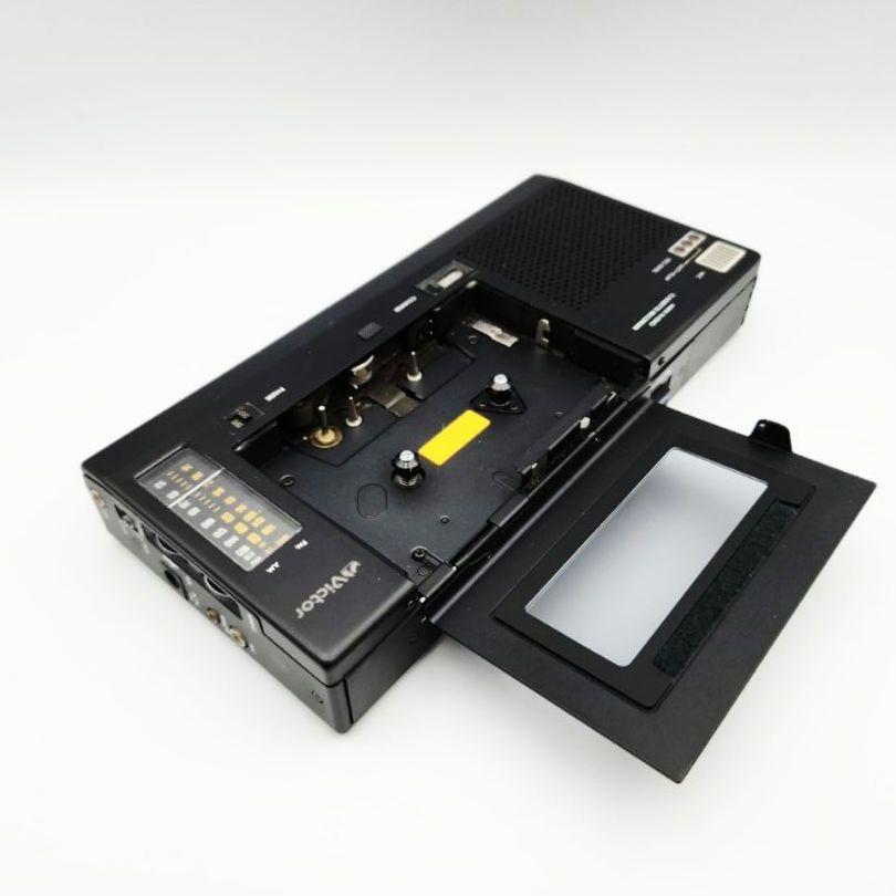 【動作品】Victor RC-S3 ラジオ、カセットレコーダー レトロ