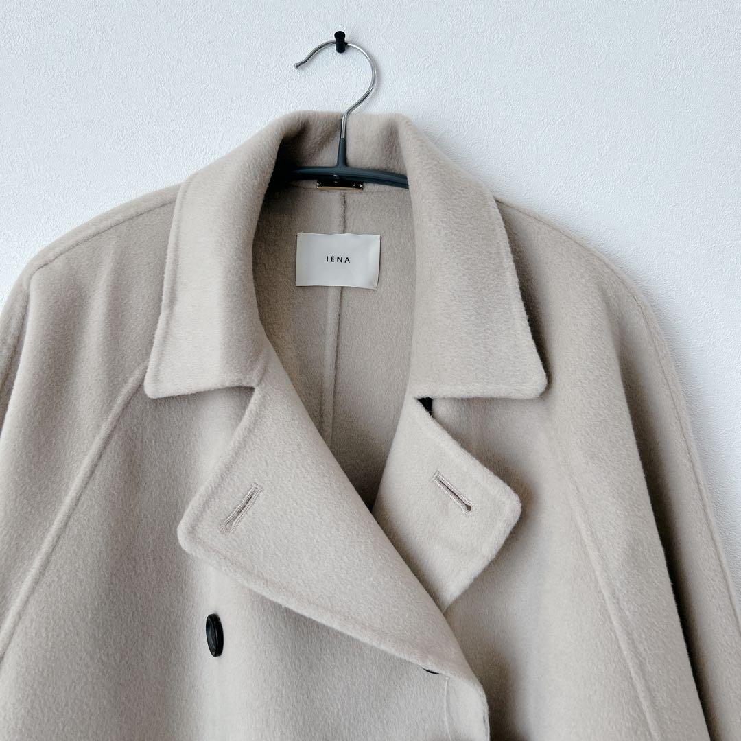 IENA 2025AW スーパー160ダブルフェイスショートコート ベージュM・IENA MERCADOAVALIA_COM_BR