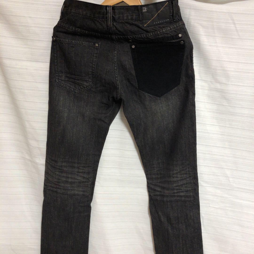 未使用品□SEAN JOHN ショーンジョン ブラックデニムパンツ　小サイズ