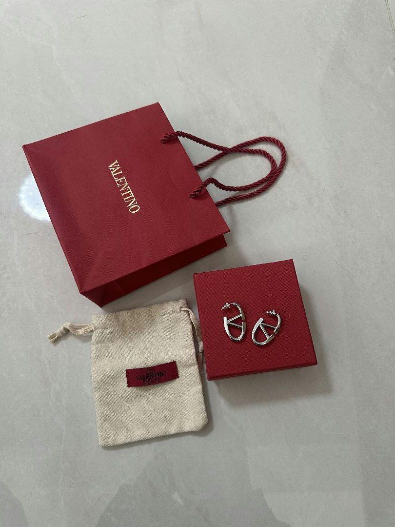 VALENTINO シルバー ピアス(両耳用)