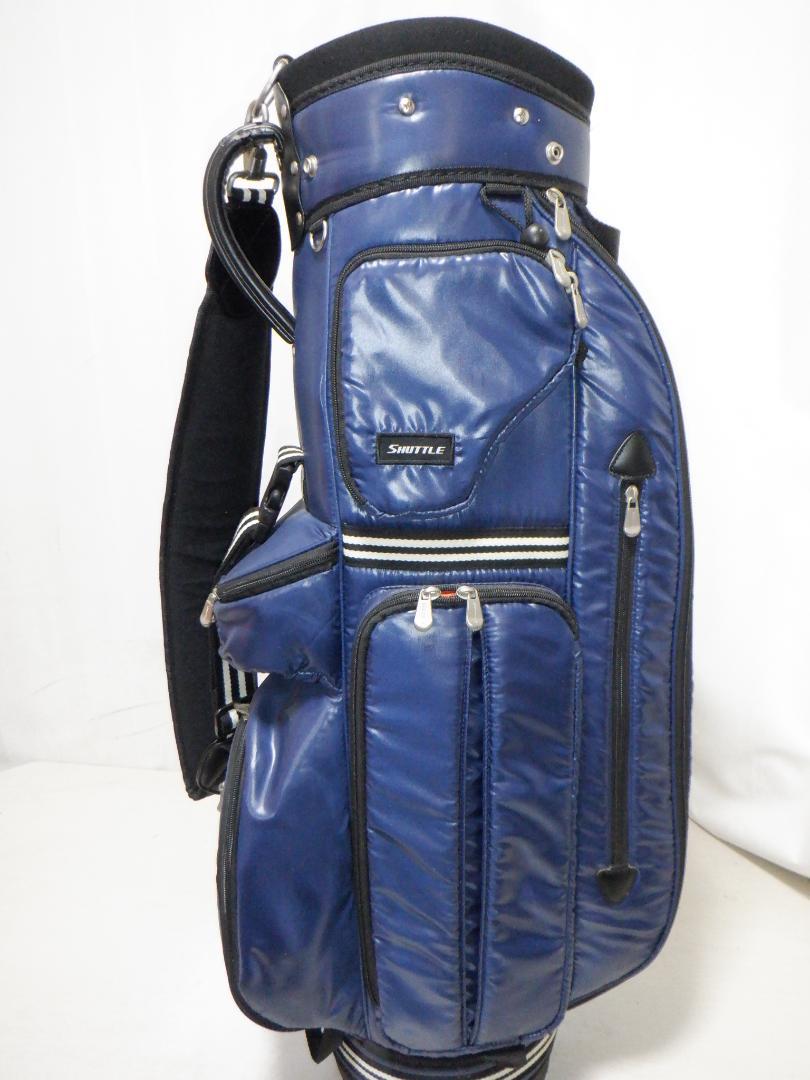 肌触りがいい 最終値下げ☆SHUTTLE ナイロン☆中古☆ 8.0型 シャトル maruman ゴルフバッグ・キャディバッグ