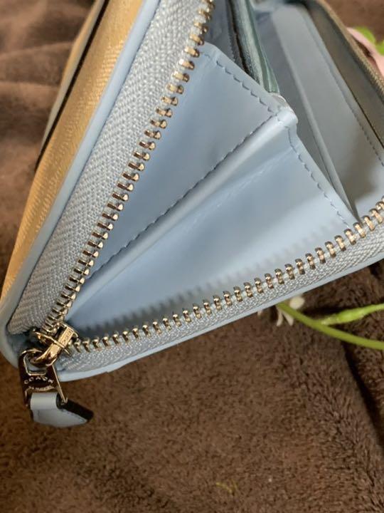 【新品】COACH 長財布 ベージュ/ブルー COACH コーチ 二つ折り長財布 シグネチャー ブルー/ベージュ