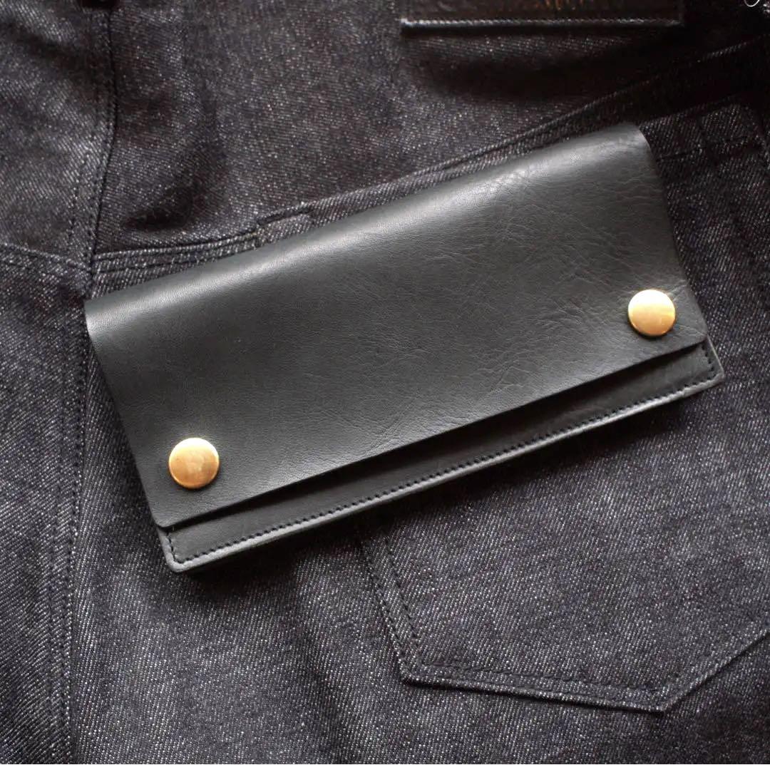 トラッカーウォレット ロング ブラス　ハンドメイド キャリー calee