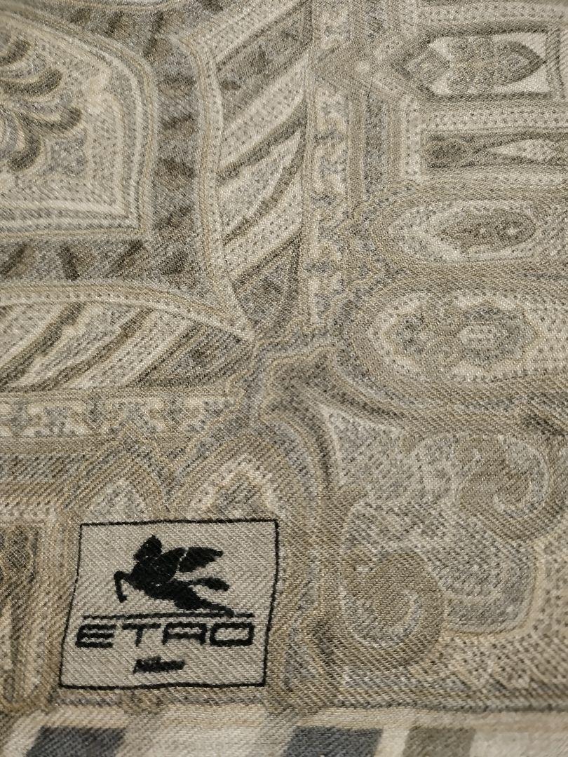ETRO - エトロ 大判ウールシルクスカーフショールの通販 by