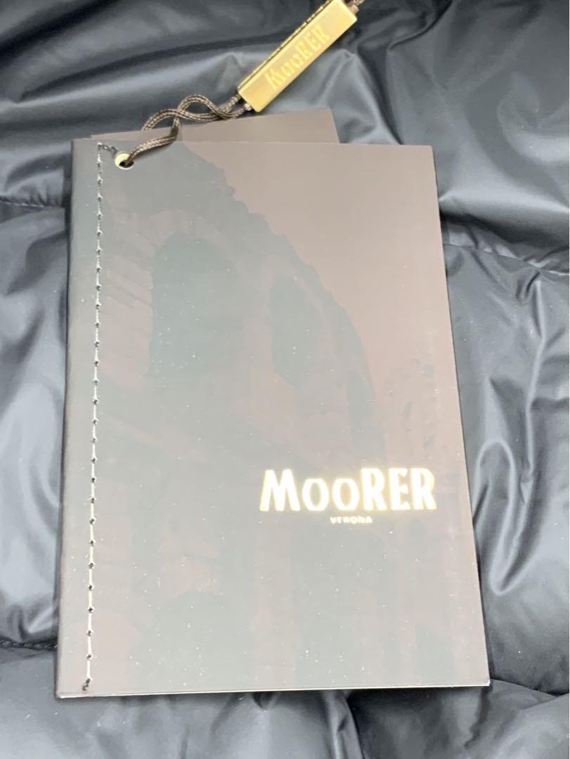 超美品　MooRER 黒 ダウンジャケット フード付き　48