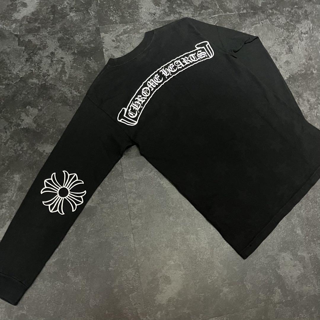 ■ Chrome Hearts ロンT ホースシュー CHプラス 黒■正規品 S