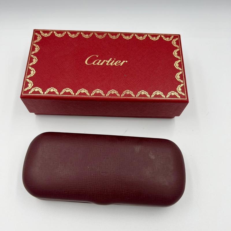 Cartier カルティエ サングラス ホワイト トリニティ 3連リング
