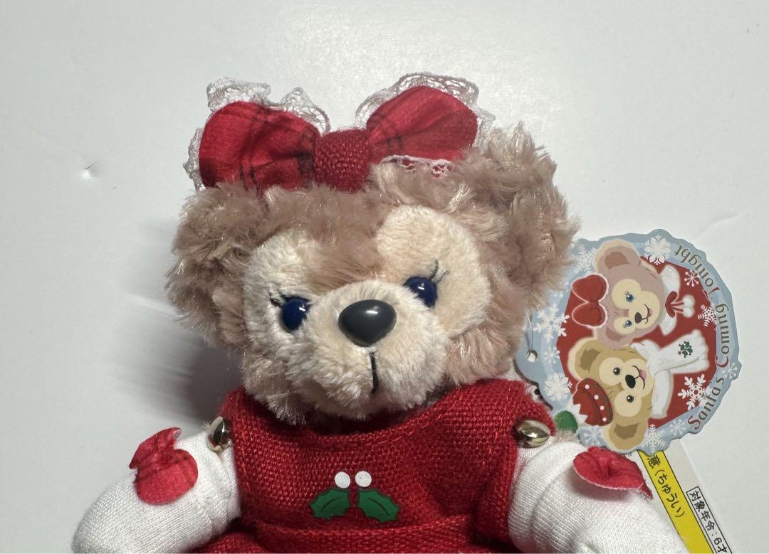 【公式】 ダッフィー シェリーメイ ぬいぐるみバッジ クリスマス 2013 キーホルダー・アクリルキーホルダー
