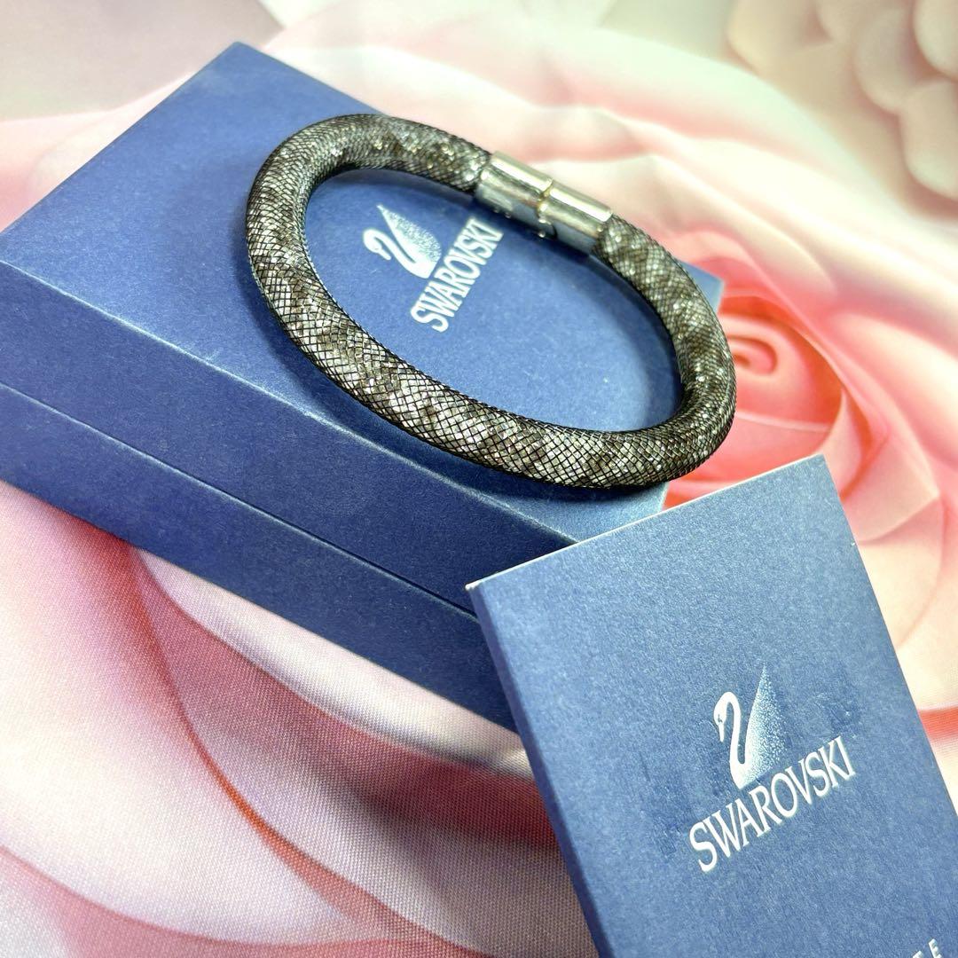 Swarovski クリスタルブレスレット 商品番号swarovski-leather-bracelet】ブレスレット 2タイプ