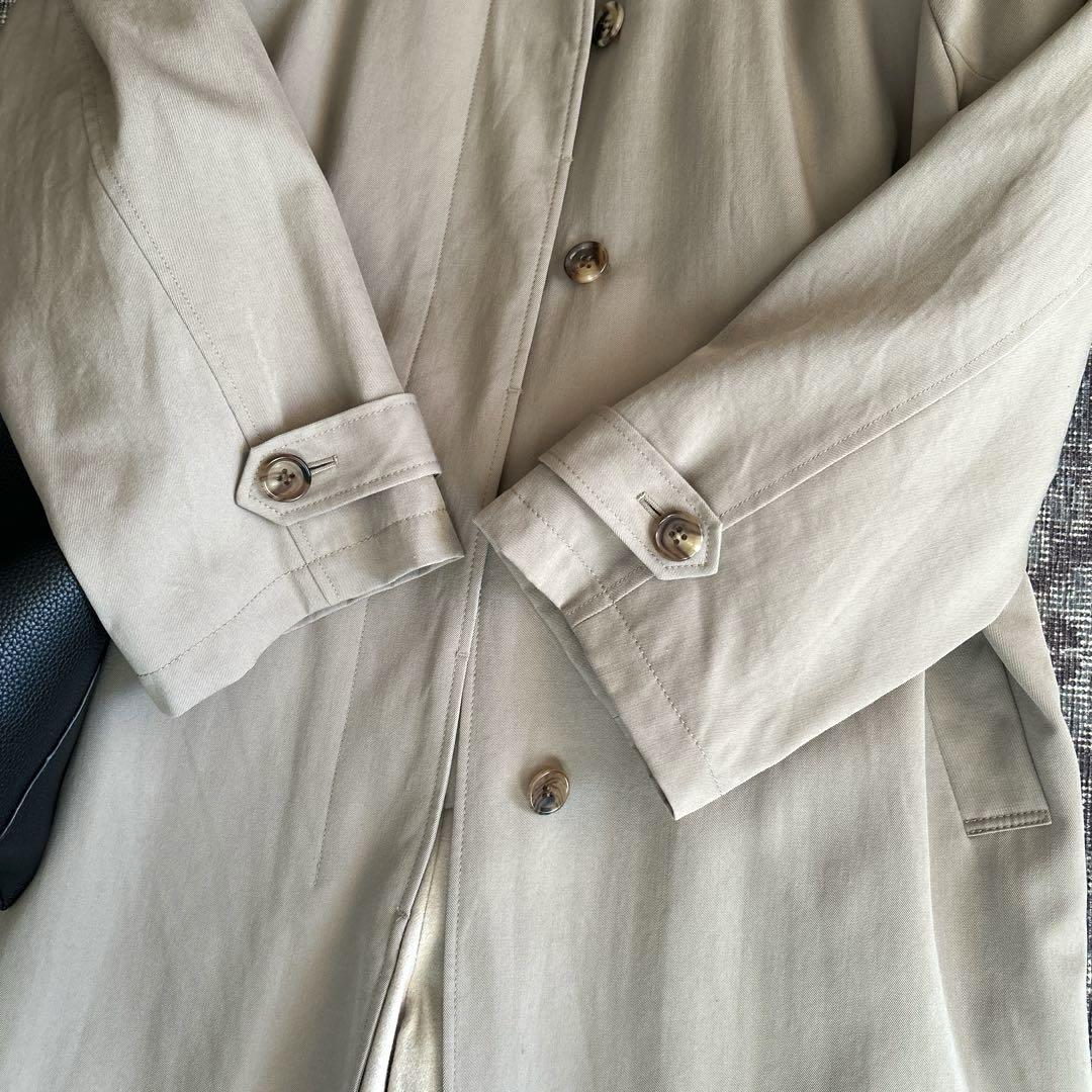 Spick&Span 春ステンカラーウールトレンチコート　スプリングコート　38