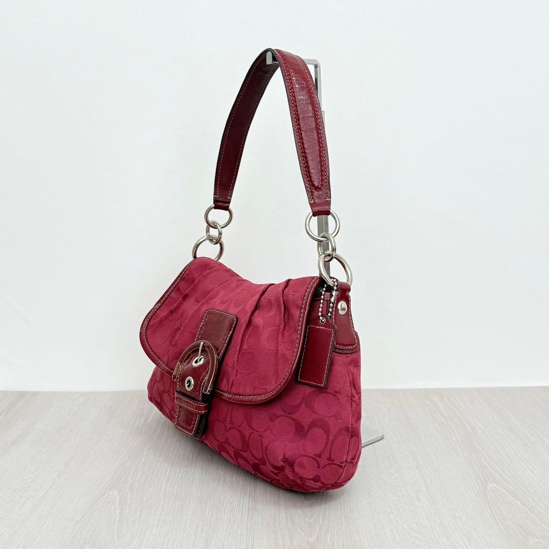 Coach Red Signature C Soho Hobo Shoulder