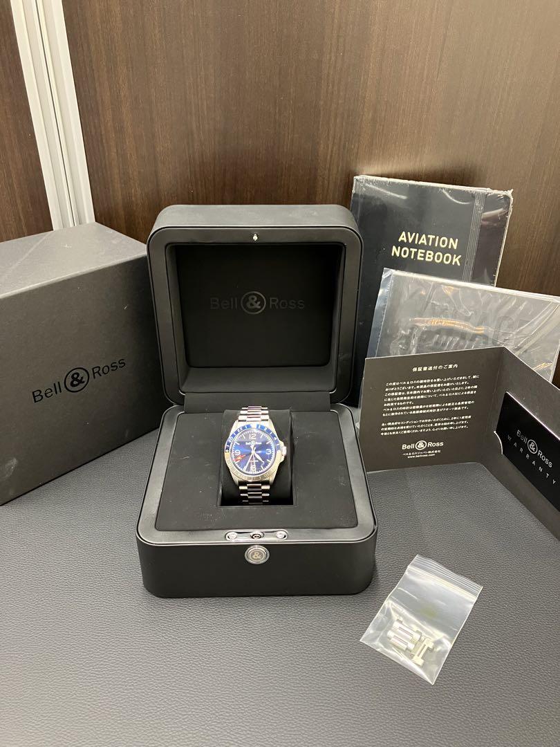 美品Bell & Ross GMT 自動巻き 時計　BRV2-93