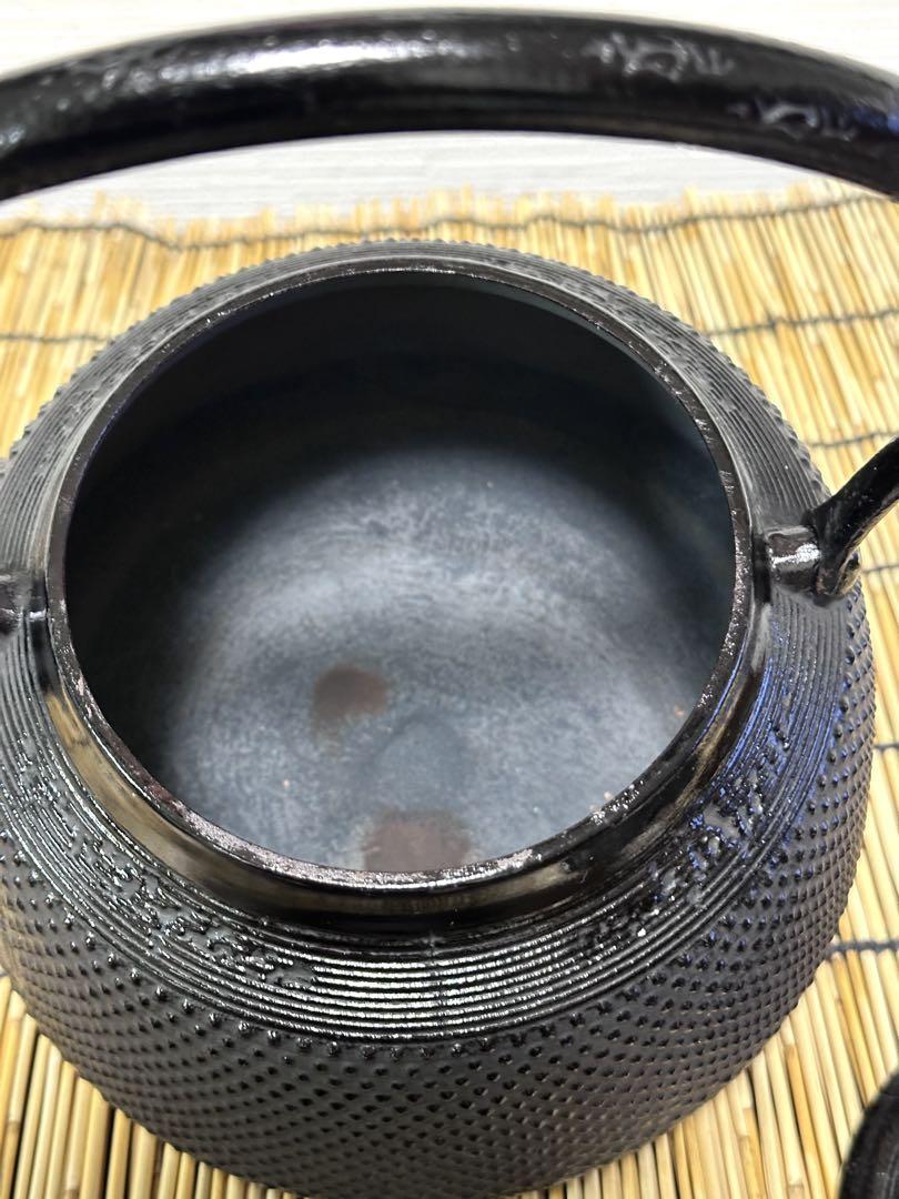 未使用、保管品 南部長寿堂造 15型 鉄瓶 南部鉄瓶 南部鉄器