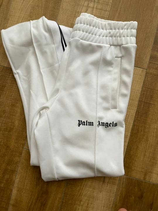 palm angels パームエンジェルス トラックパンツ 白 fgaeet.org