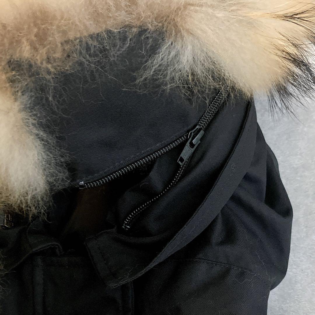 美品✳︎ピレネックス  PYRENEX グルノーブル ダウンジャケット 黒 ファー