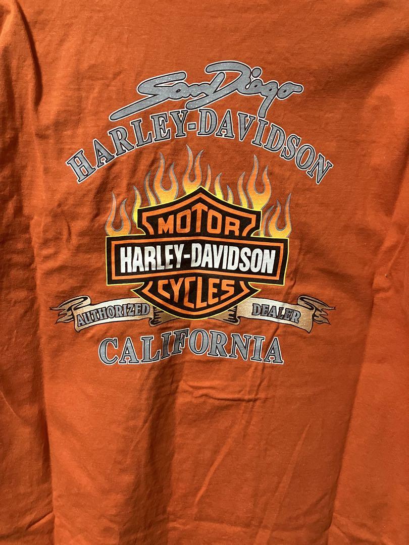 Harley-Davidson Tシャツ オレンジ③