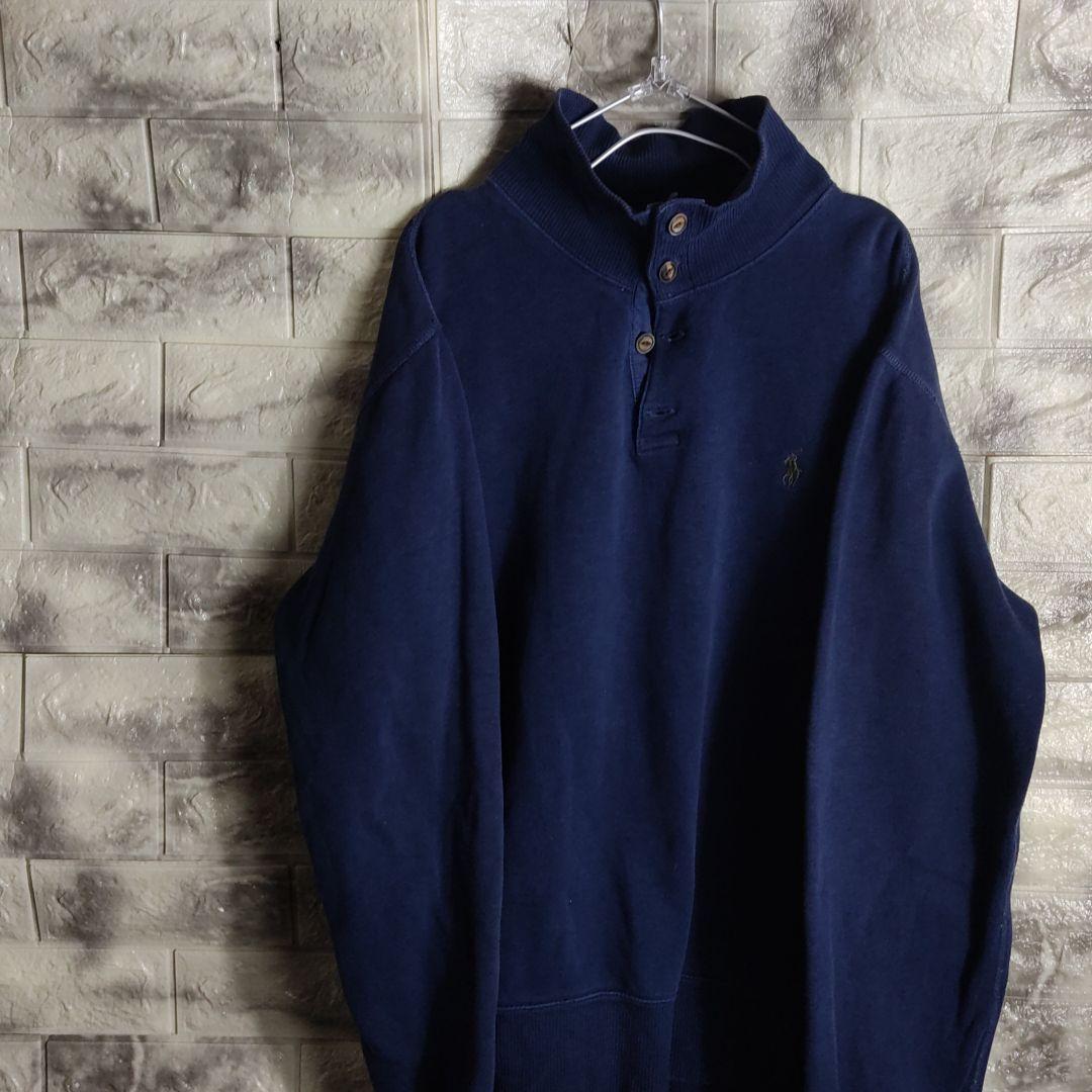 衝撃特価 【希少】Ralph Lauren ラルフローレン ボタンスウェット 衝撃特価 【希少】Ralph Lauren ラルフローレン ボタンスウェット