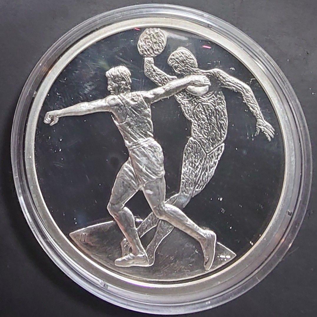 2004年 ギリシャ銀貨 10ユーロ アテネオリンピック記念銀貨 円盤投げ 大型