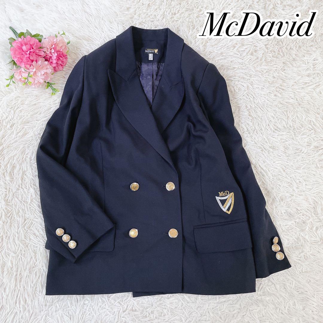 美品　McDavid ヴィンテージ　ダブル　金ボタン　テーラードジャケット