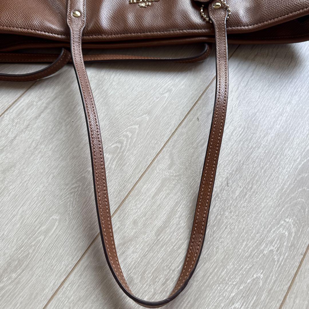 コーチ 109 COACH レザートートバッグ F36875 ブラウン A4