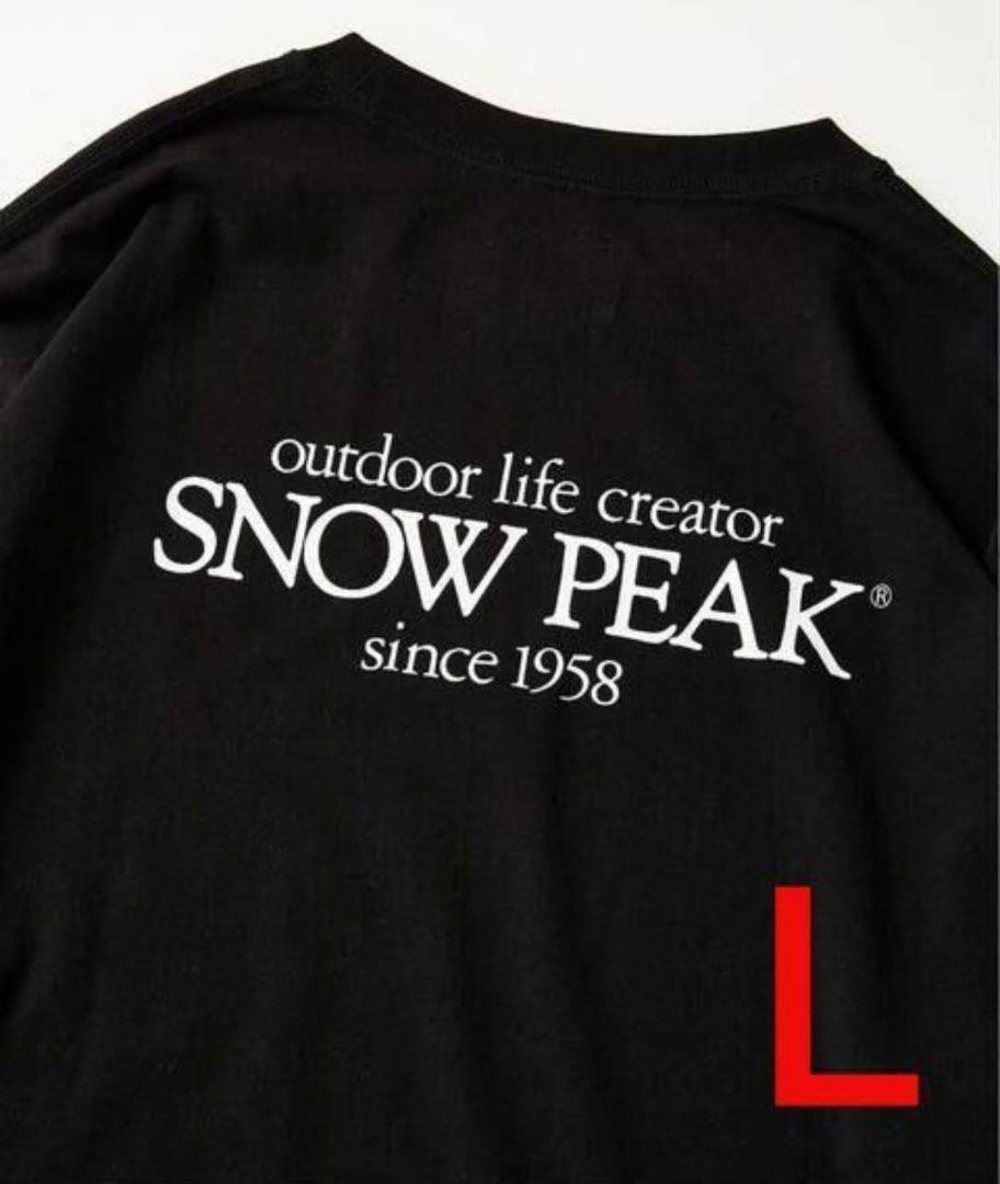 ①【新品未開封】SNOW PEAK／Classic ロゴプリントロングスリーブT