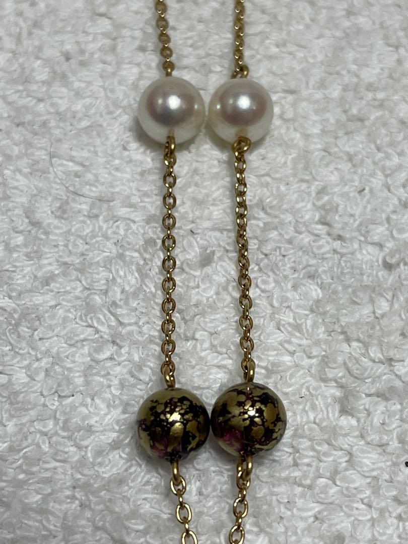 【美品】田崎真珠 タサキ ネックレス K18 パール 約6mm 約5.48g