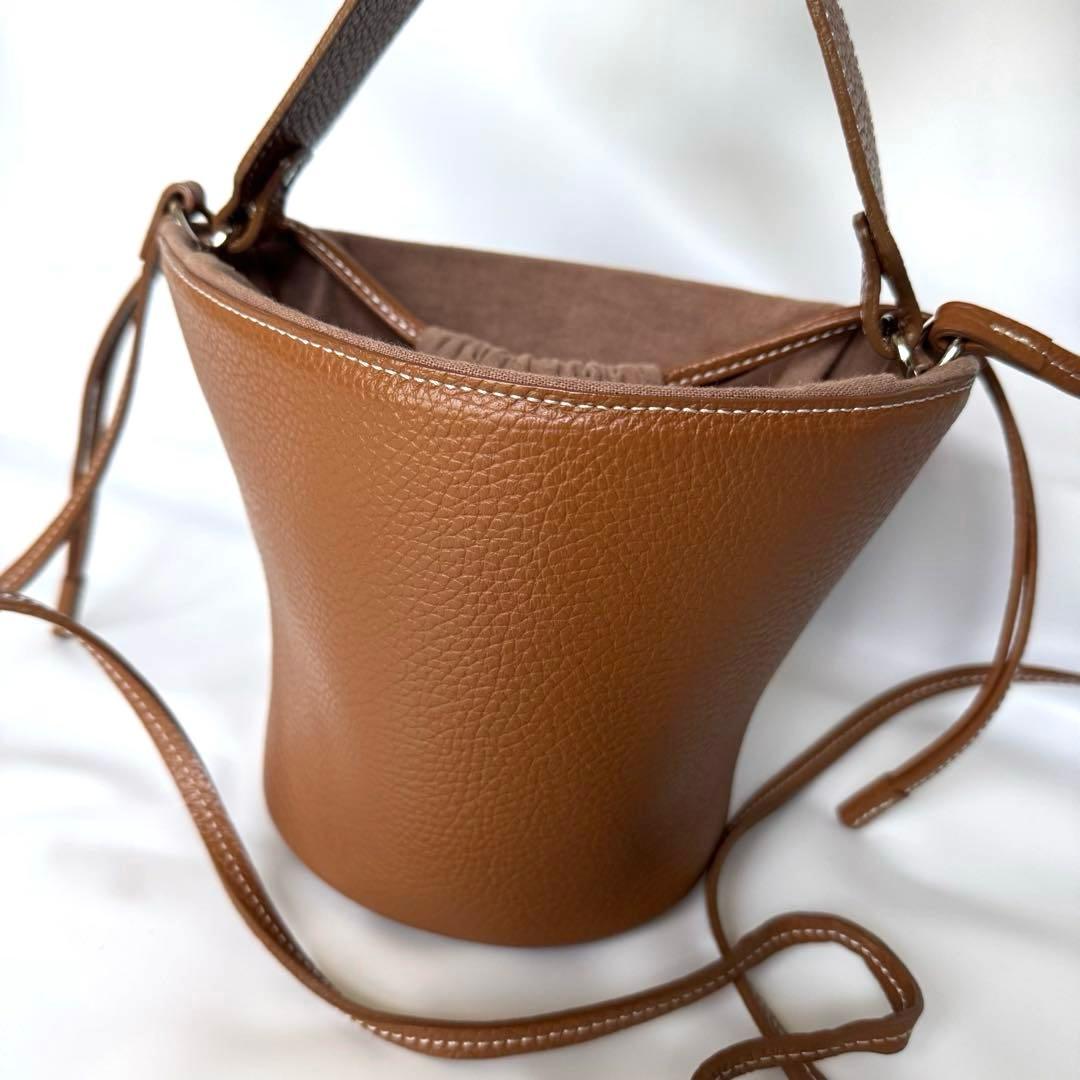 Ayako Bag Pottery Bag camel brown 2way Ayako Bag Pottery Bag camel brown 2way