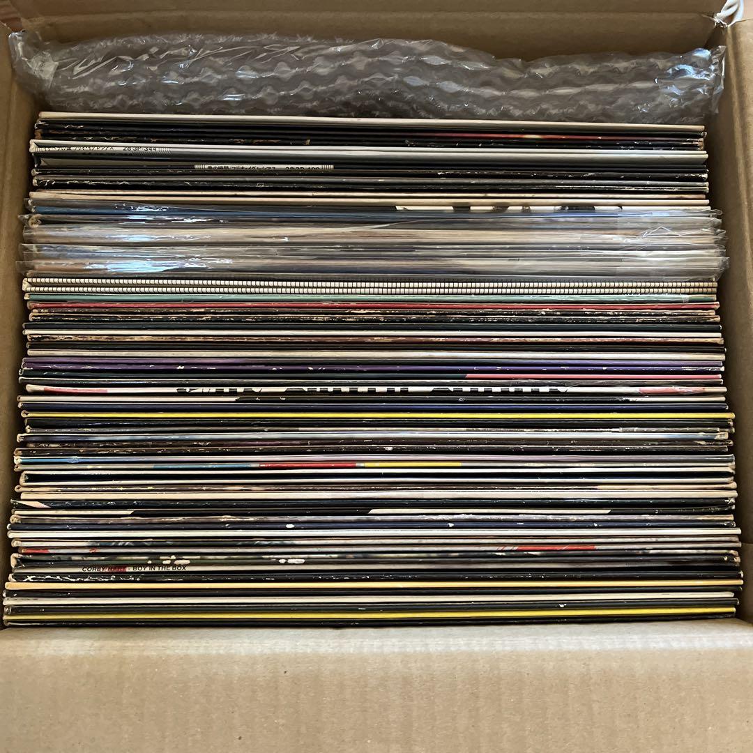 LP 70’ 80’ rock pops 洋楽 レコード 一箱 約60枚セット