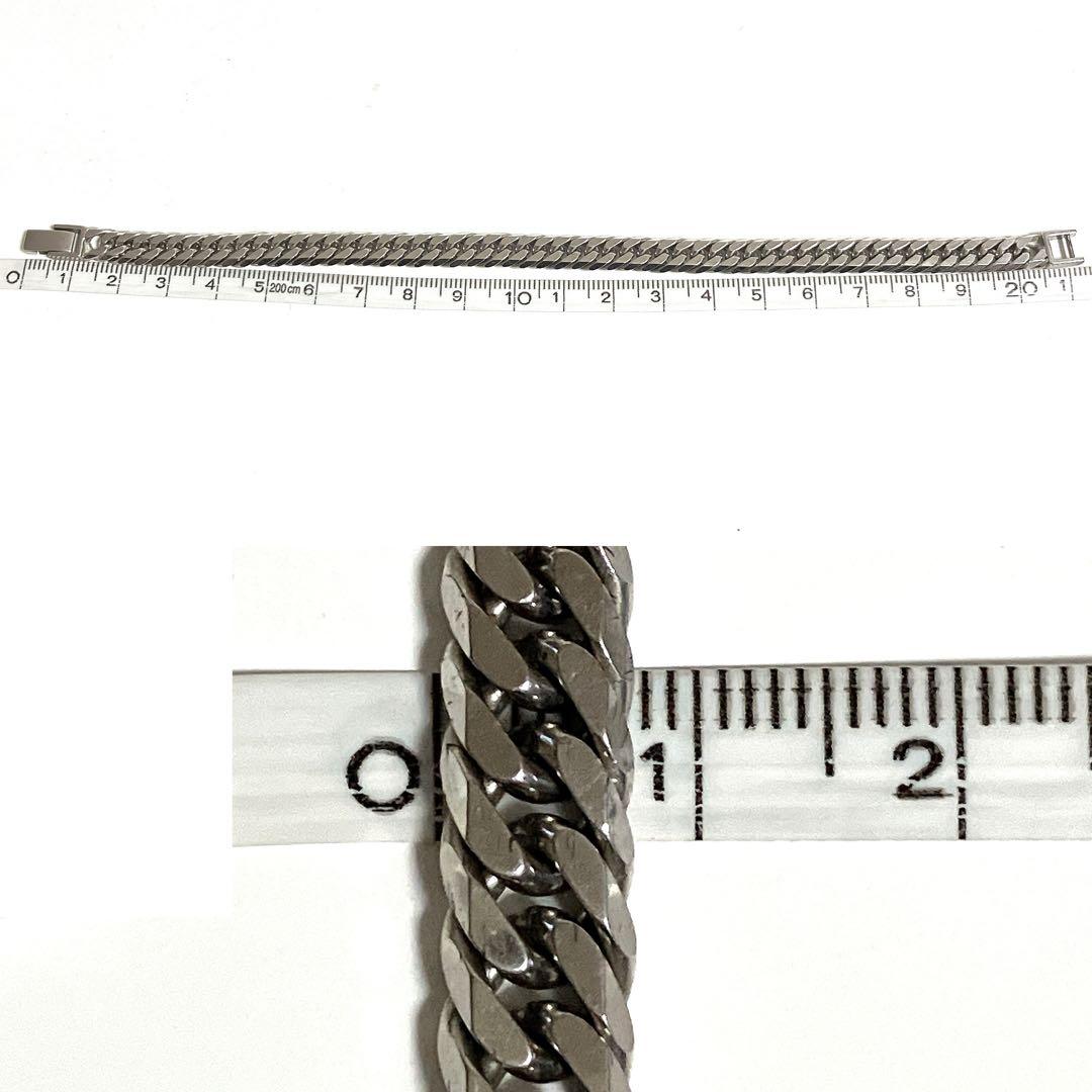 六面 ダブル 喜平 ブレスレット SILVER 925 シルバー 20cm