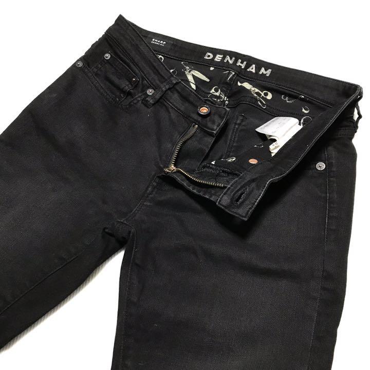 買取り実績 DENHAM デンハム サイズ27 ストレッチ スキニーフィット 黒 直売超安い DENHAM denhamデンハム スキニーデニム ジーンズ デニム/ジーンズ