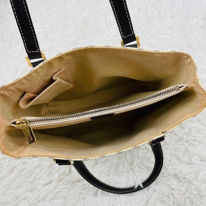 トートバッグ 極美品✨希少!セリーヌ トート 白マカダム トリオンフ ...