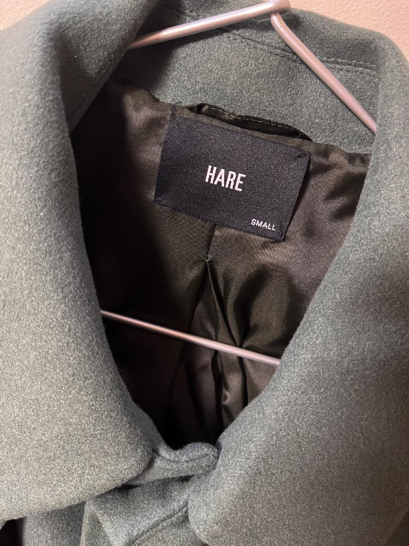 HARE コート　ウーリーテックフランシスコート　Sサイズ　黒 楽天市場】ウーリーテックBIGカラーロングコート HARE ハレ