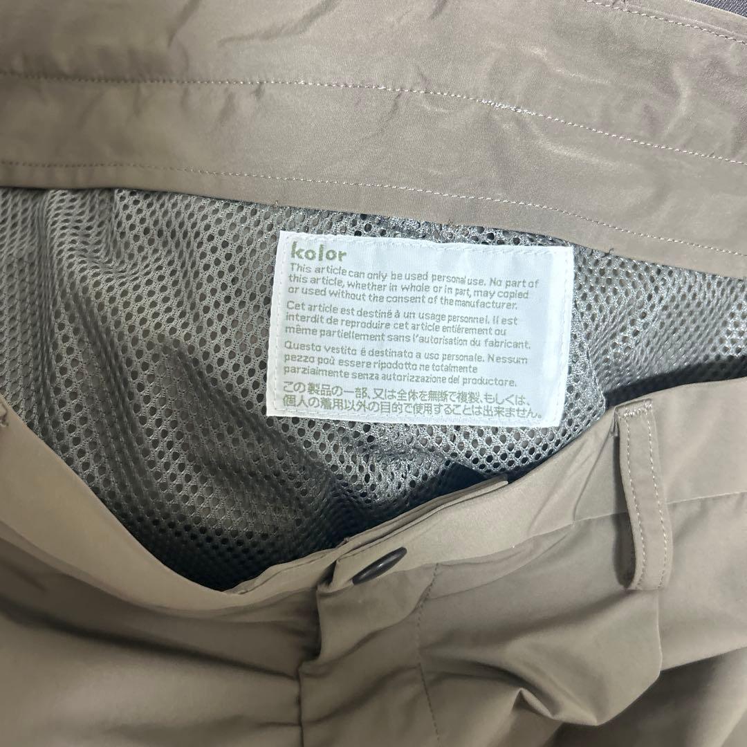 kolor 18ss ウェザーテーパードパンツ kolor 18ss ウェザーテーパードパンツ