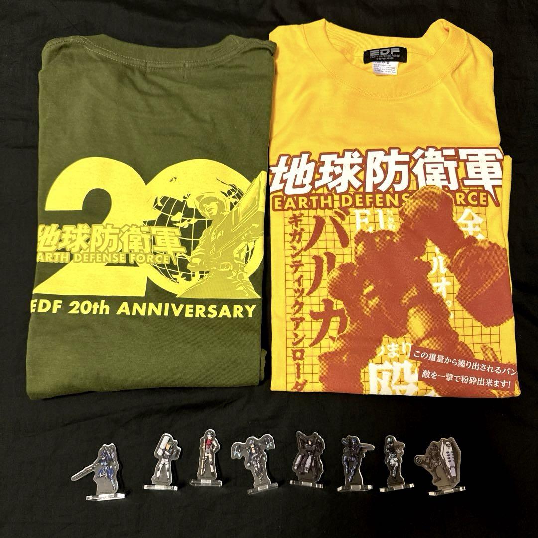 EDF 20周年記念Tシャツ2枚とアクリルスタンド8個セット