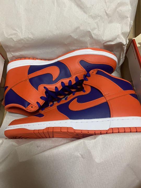Dunk High Retro Orange and Deep Royal